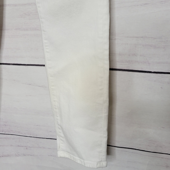FRAME Le Skinny de Jeanne Crop White Denim Jeans Women's Size 31 Low Rise Skinny - Picture 4 of 14